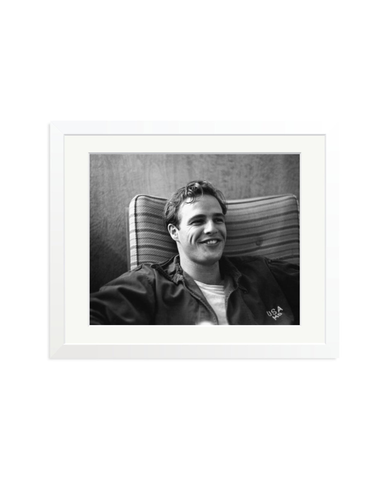 Marlon Brando on Set of 'The Men' White / Medium