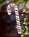 Willie Candy Cane Christmas Tree Decoration White/Red L