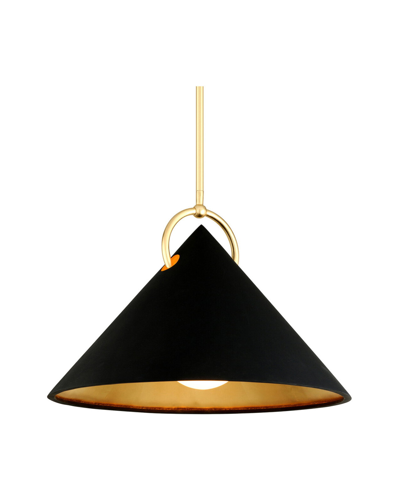 Charm loftlampe guld