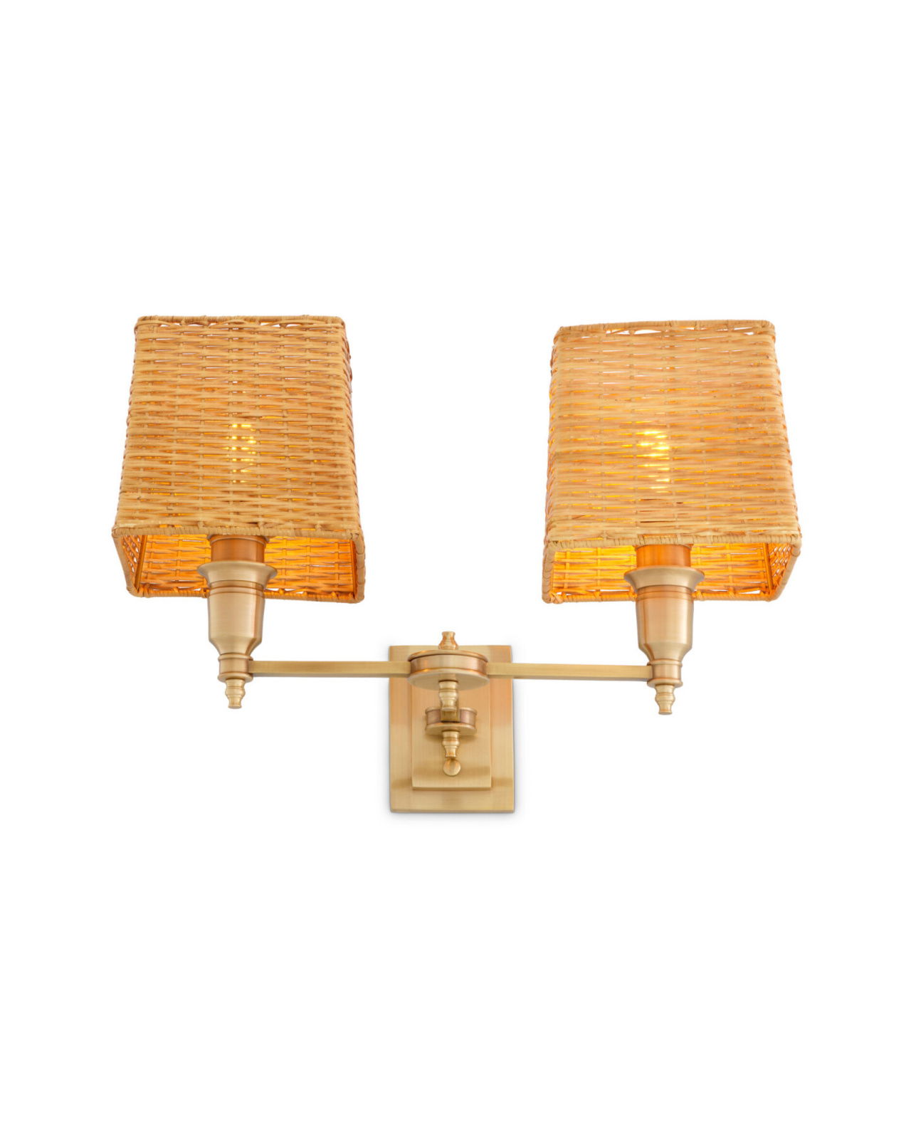 Lexington Double-seinävalaisin messinki/rotingista