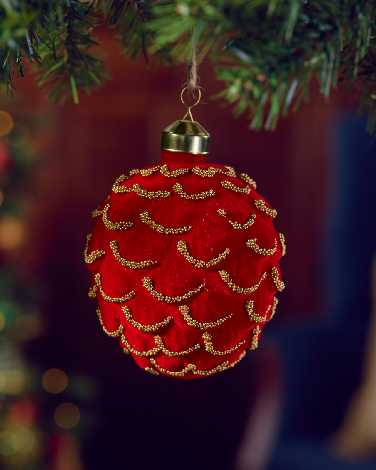 Jolly Pinecone Ornament