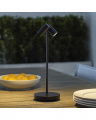 Doppia Accent Rechargeable Table Lamp Black