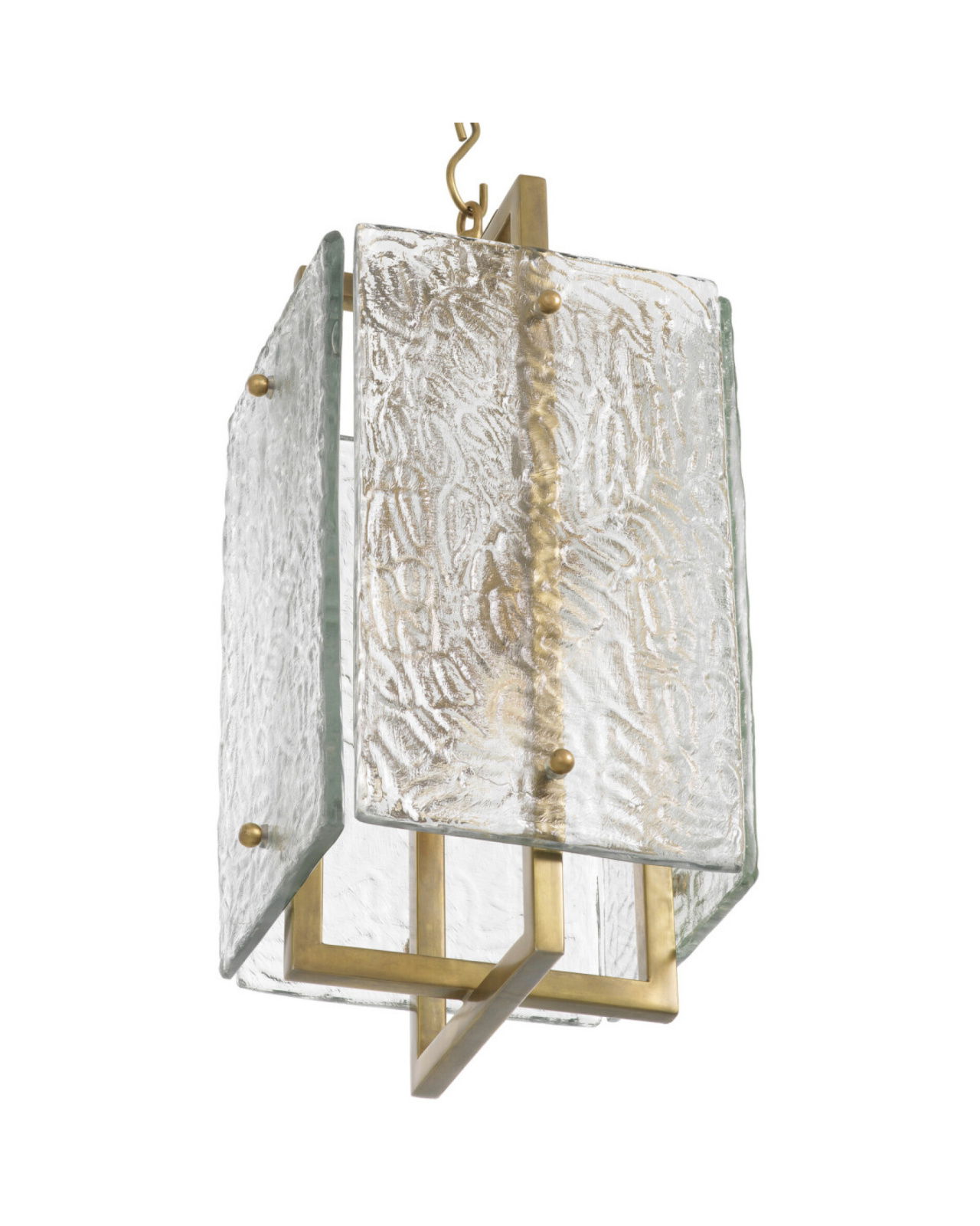 Solara plafondlamp messing