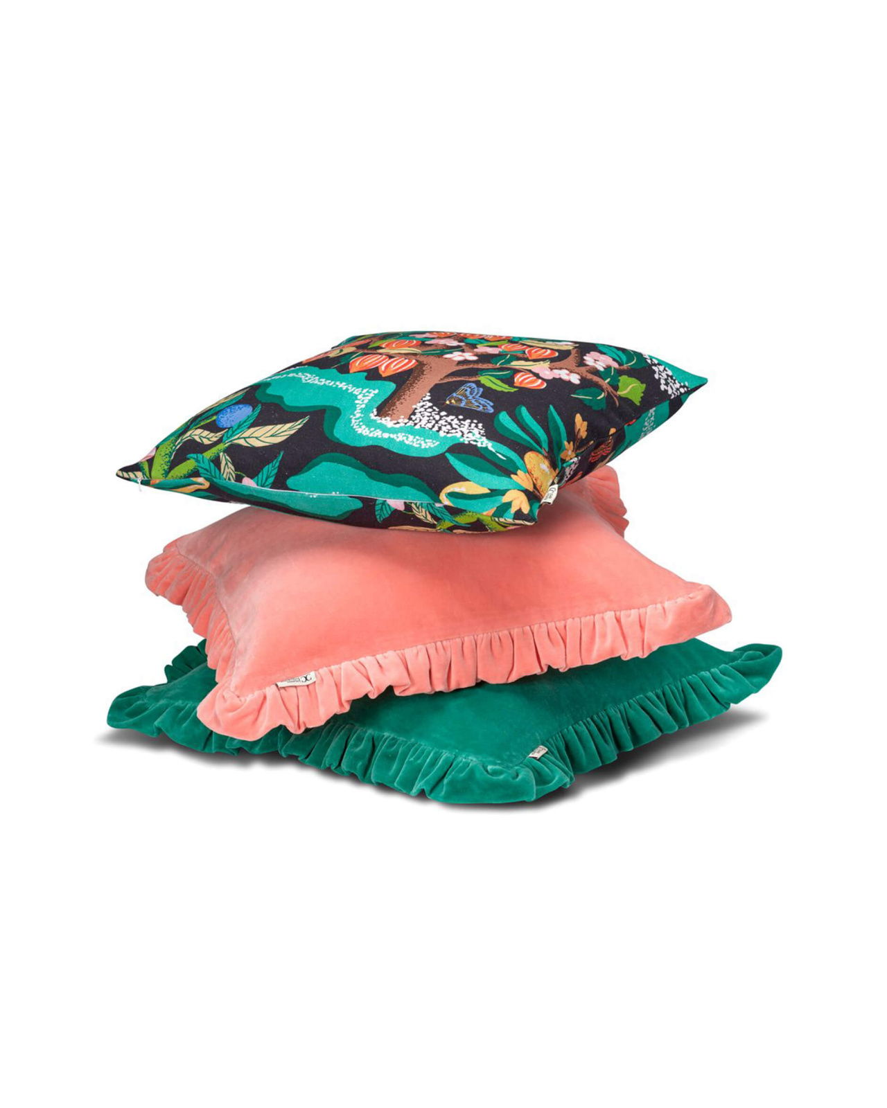 Botanical Cherry kuddfodral svart