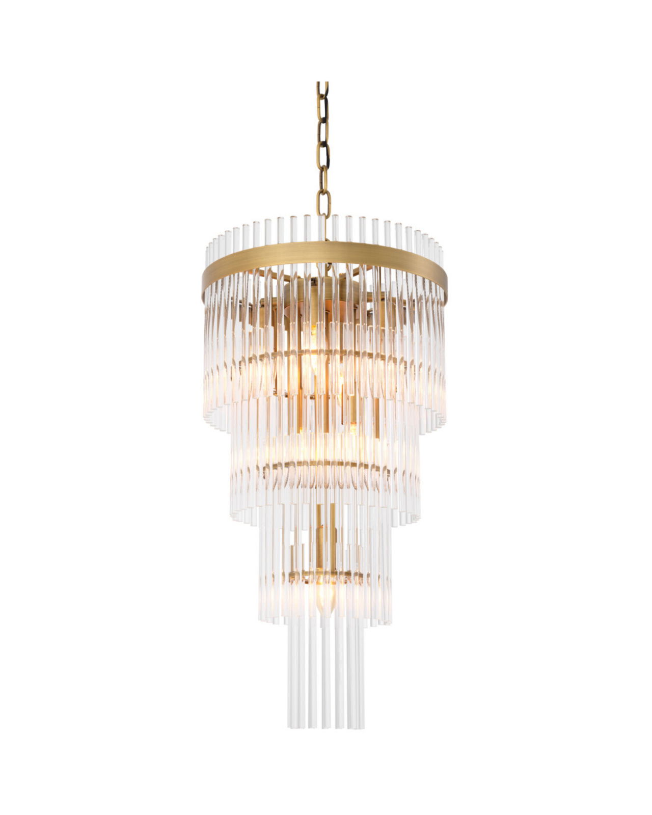 Yara kroonluchter antiek messing