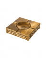 Ashtray Bamboo Vintage Brass