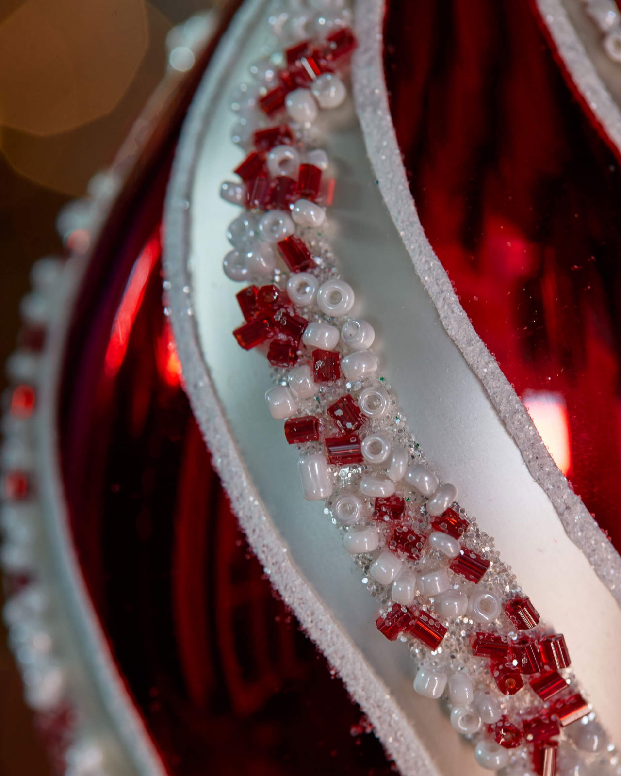 Selena Drop julkula röd/silver