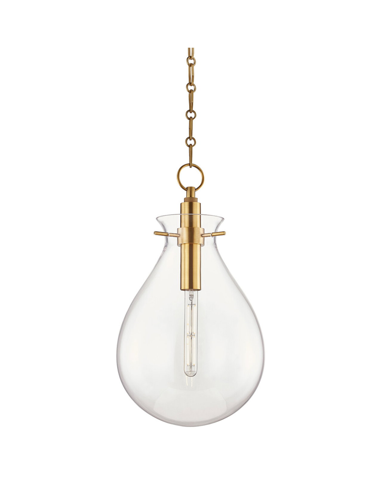 Ivy taklampe antikk messing