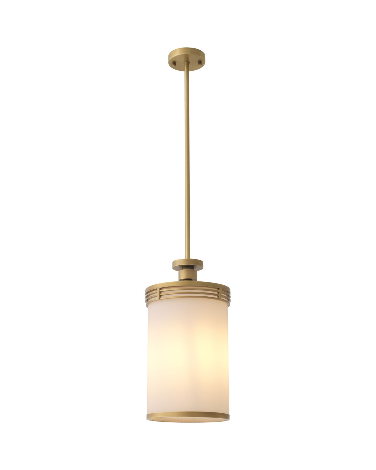 Fayence Pendant Antique Brass