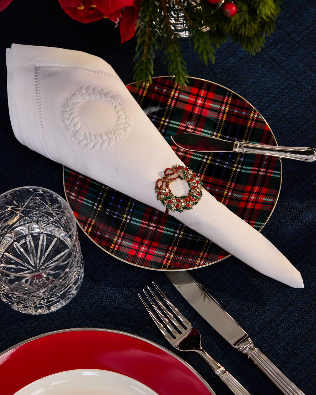 Casper Christmas Wreath Napkin Ring