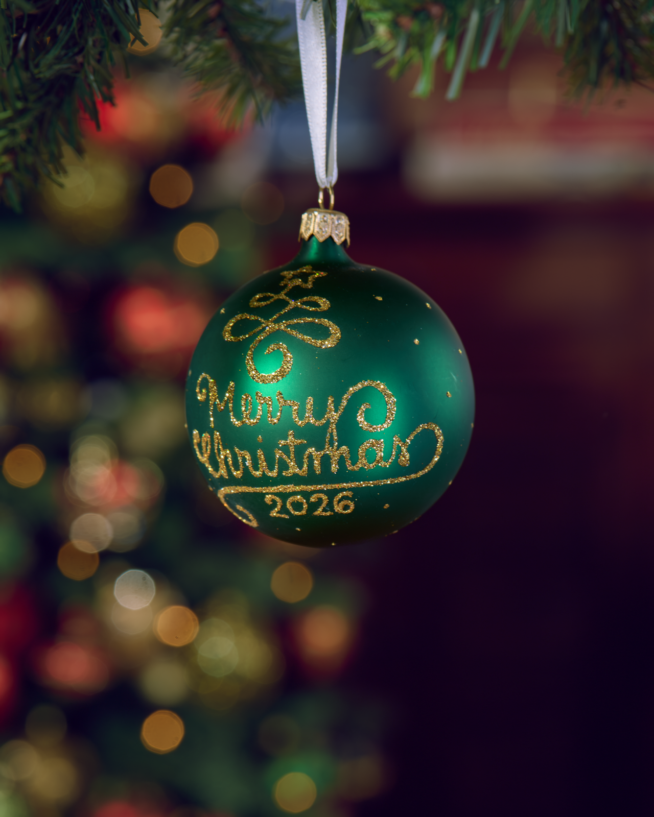 Lux Merry Christmas julekule 2026