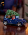 Beren in auto kerstdecoratie