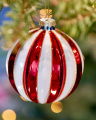 Delilah Bauble Red/White