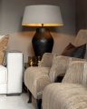 Fiora black table lamp