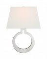 Ring Form Wall Sconce Polished Nickel Large