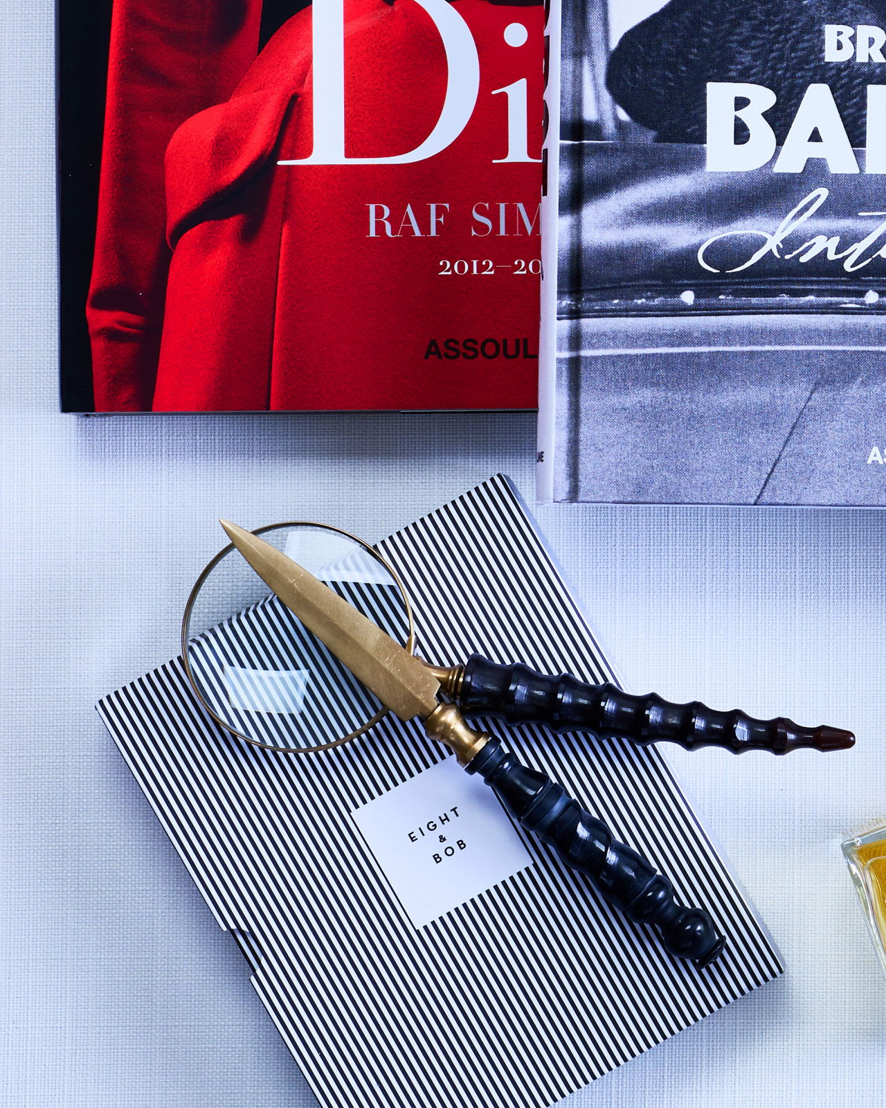 Briefopener zwart/messing