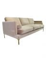 Bonham sofa 3-seater ivory/brass