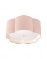 Bryce Flush Mount Pink and White Medium