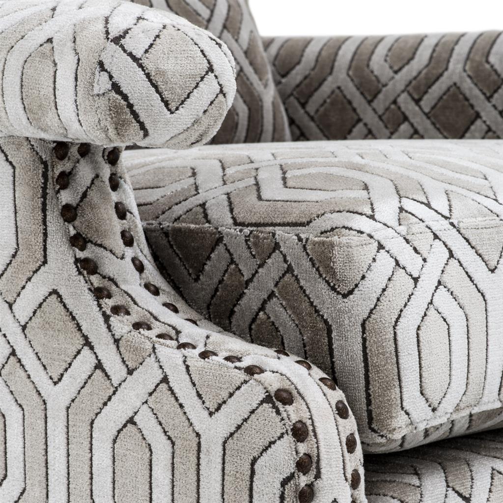 Fåtölj Goldoni Trellis grey velvet