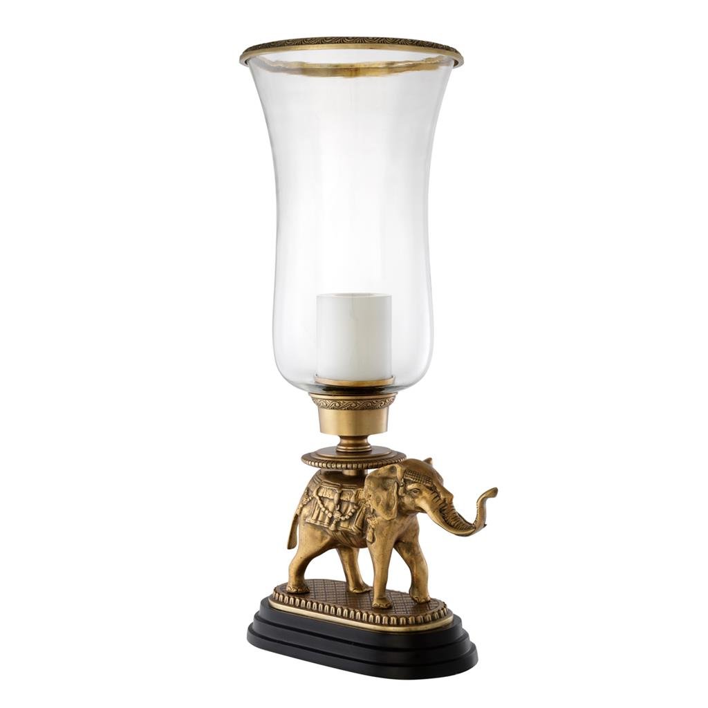 Elephant Lantern Brass