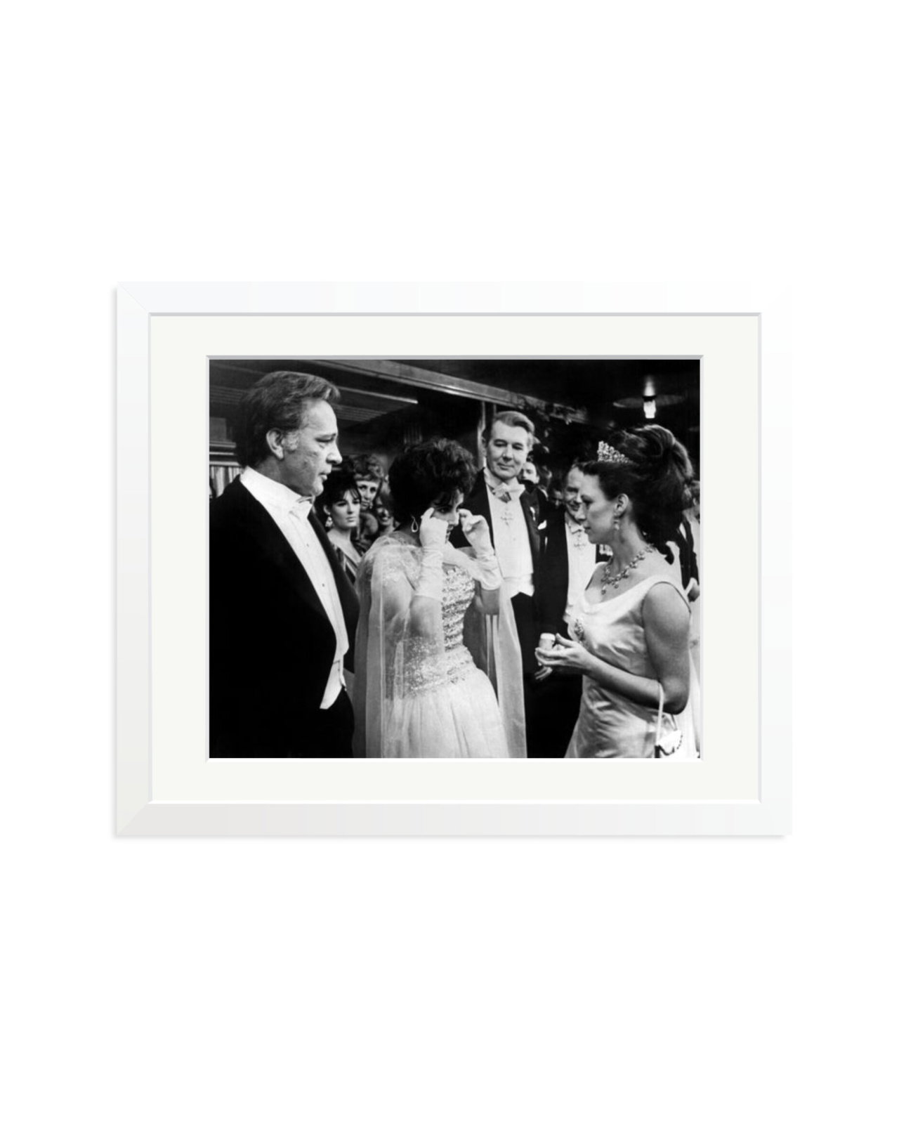 Burton, Taylor and Princess Margaret White / Medium