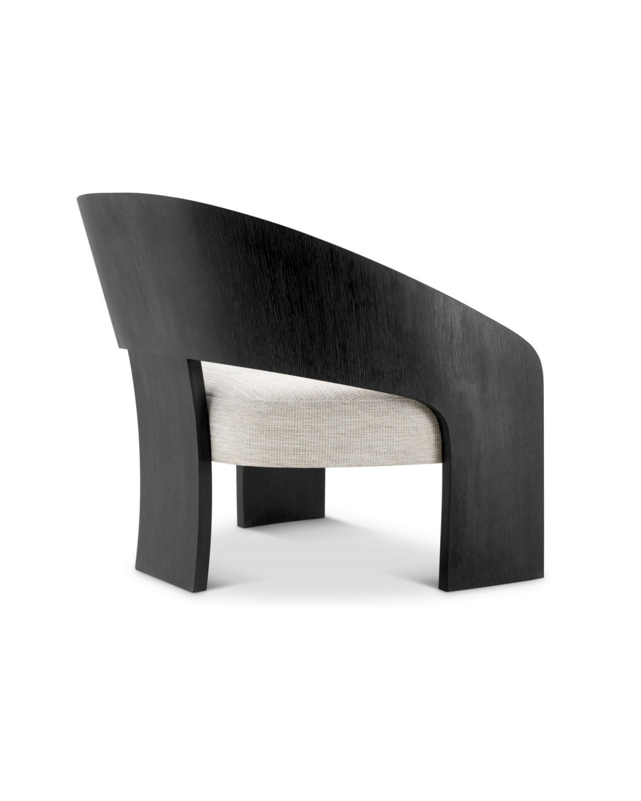 Zephira Fauteuil Donkergrijs Eiken