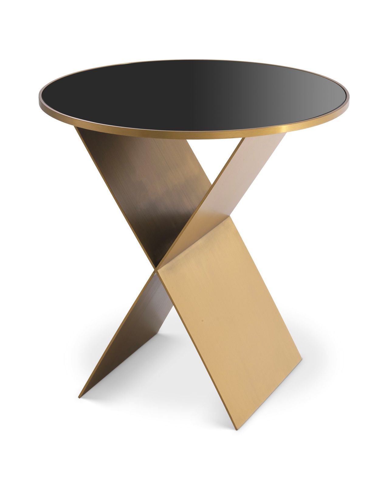 Fitch Side Table Brass