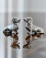 Dachshund Salt & Pepper Shakers Pewter