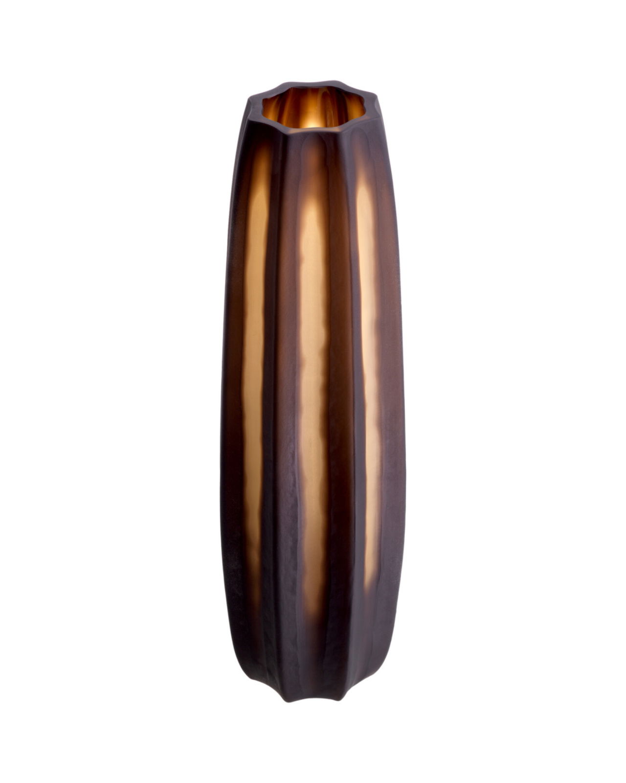 Tiara vase mørkebrun