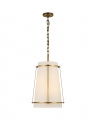 Callaway Medium Hanging Shade Antique Brass and Frosted Acrylic Diffuser