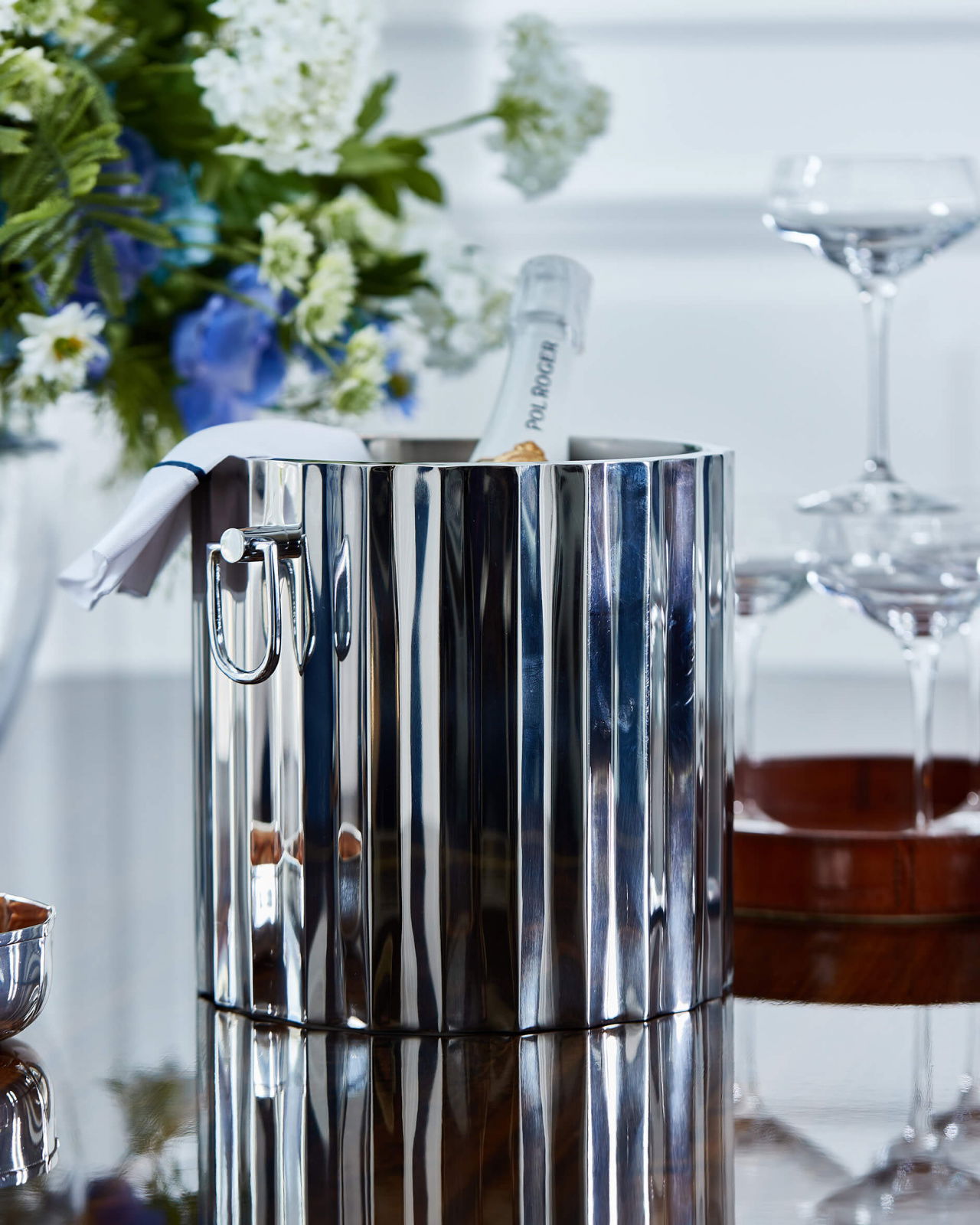 Crillon champagnekylare silver S