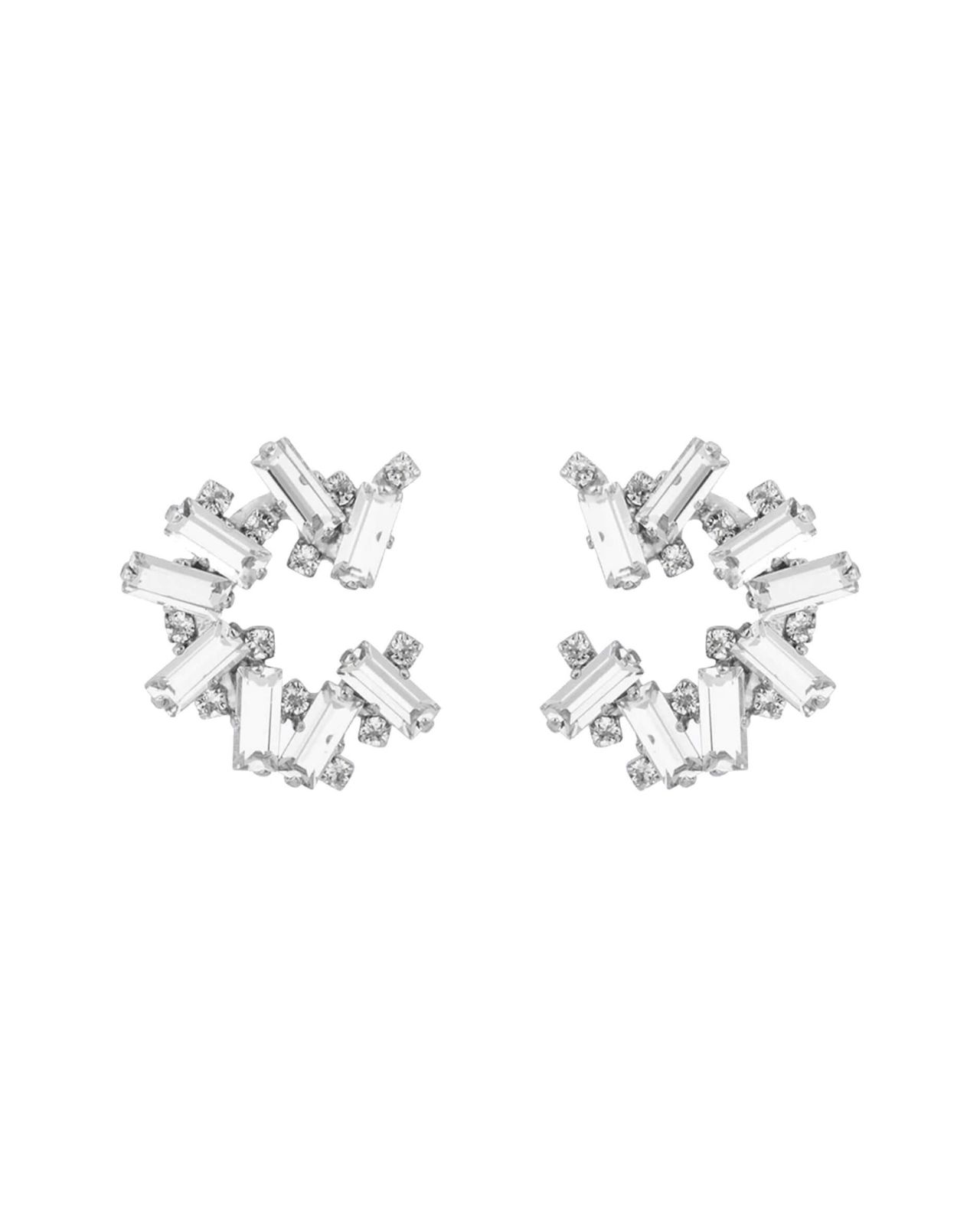 Gina earrings crystal rhodium