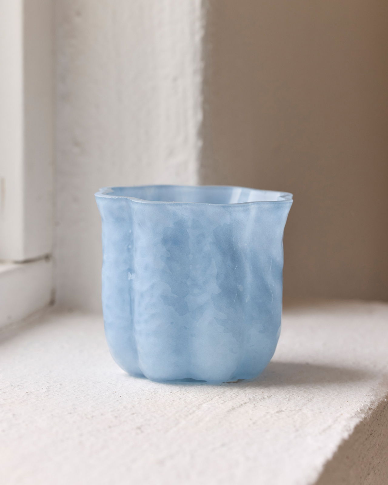 Jenny windlicht blauw