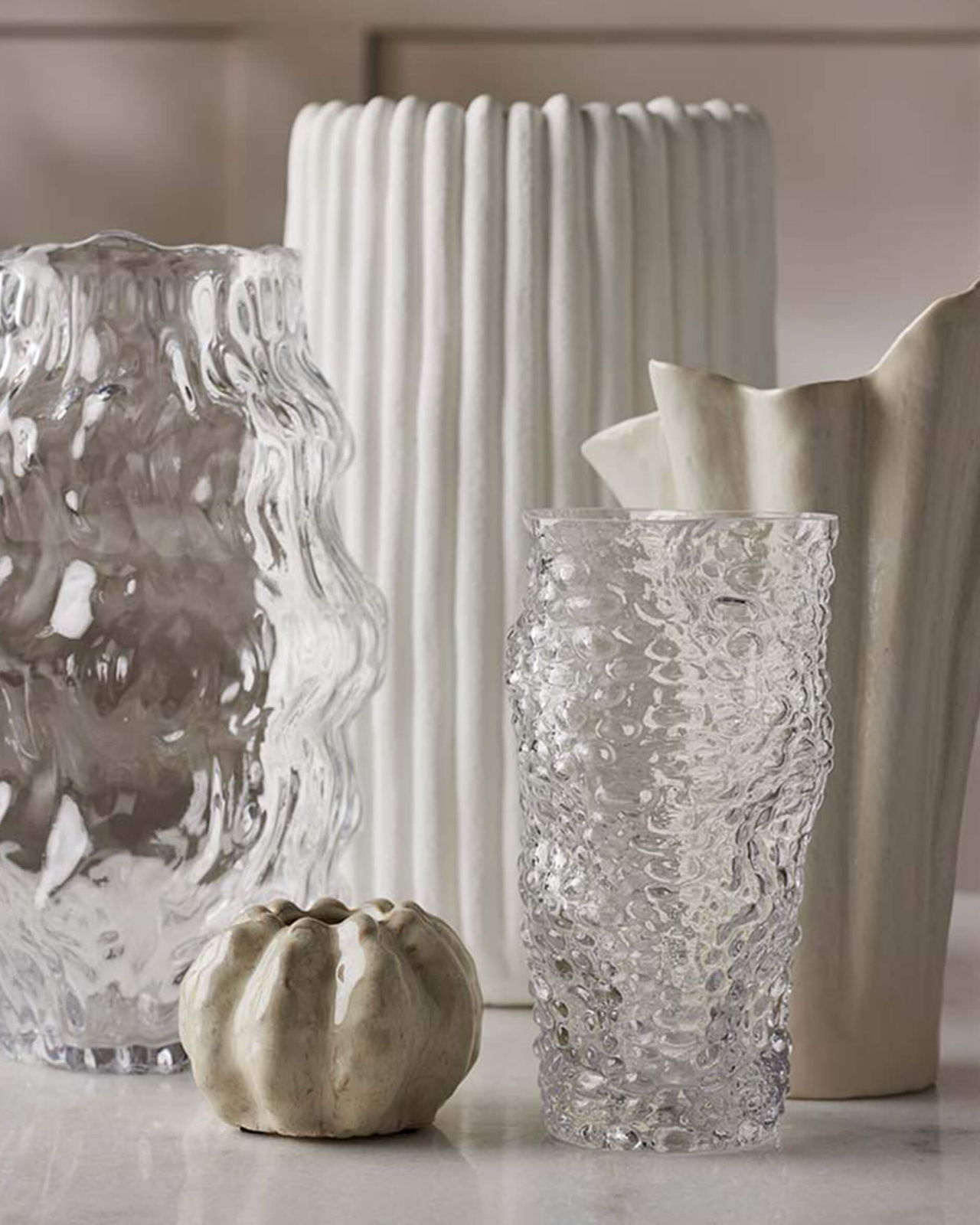 Zoey vaas helder glas