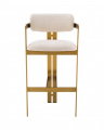 Donato Bar Stool Bouclé Cream