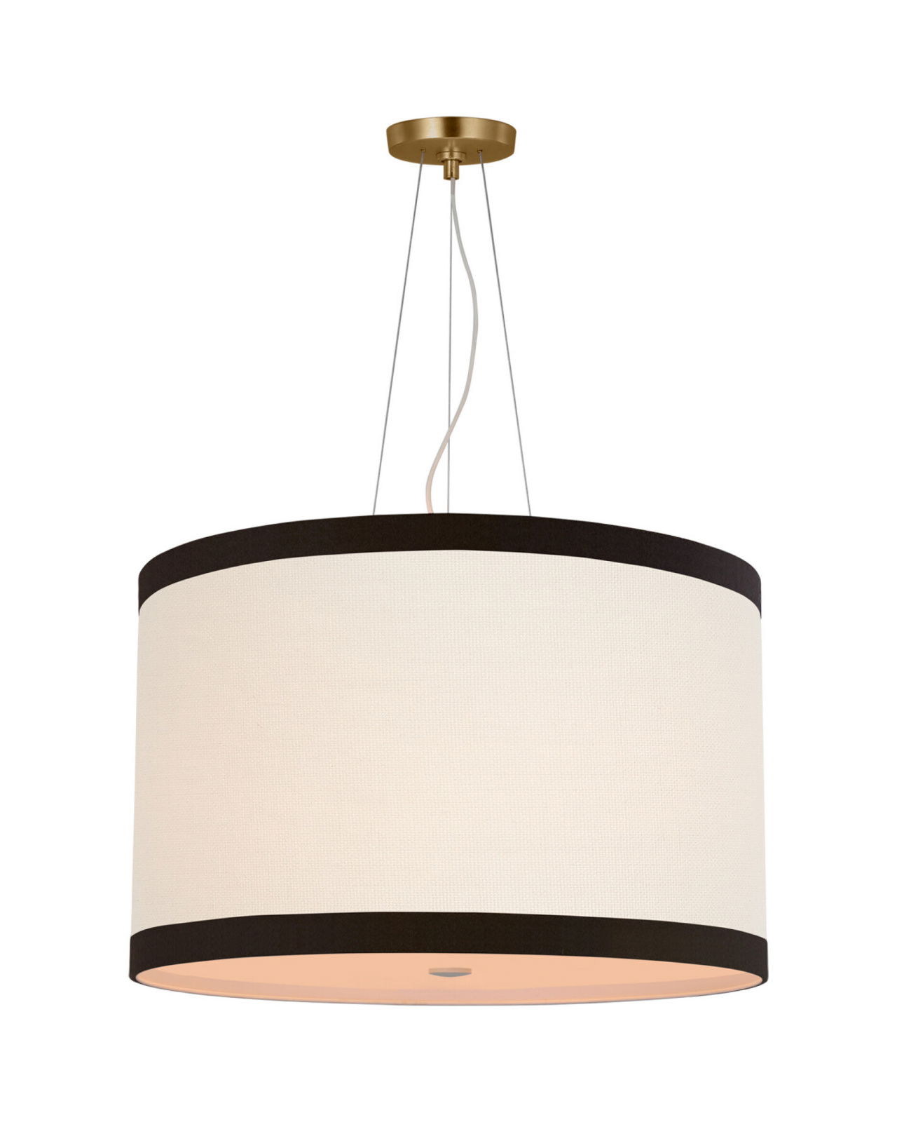 Walker Hanging Shade Gild/Cream Linen Shade M