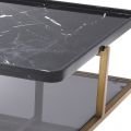 Grant coffee table black/brass