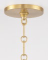 Eldridge loftlampe antik messing