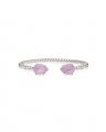 Mini Drop armbånd soft pink rhodium