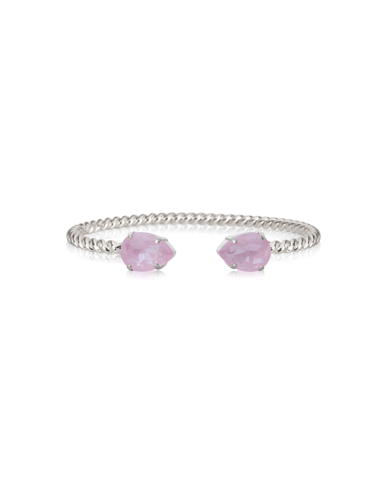 Mini Drop ranneke soft pink rhodium