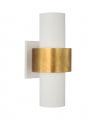 Chalmette Layered Sconce Plaster White and Gild