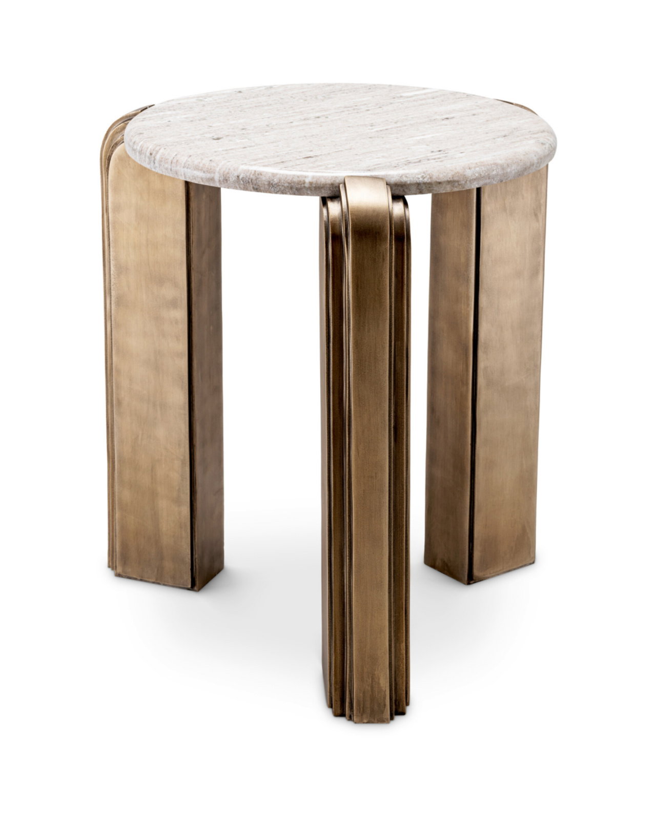 Albion Side Table Antique Brass