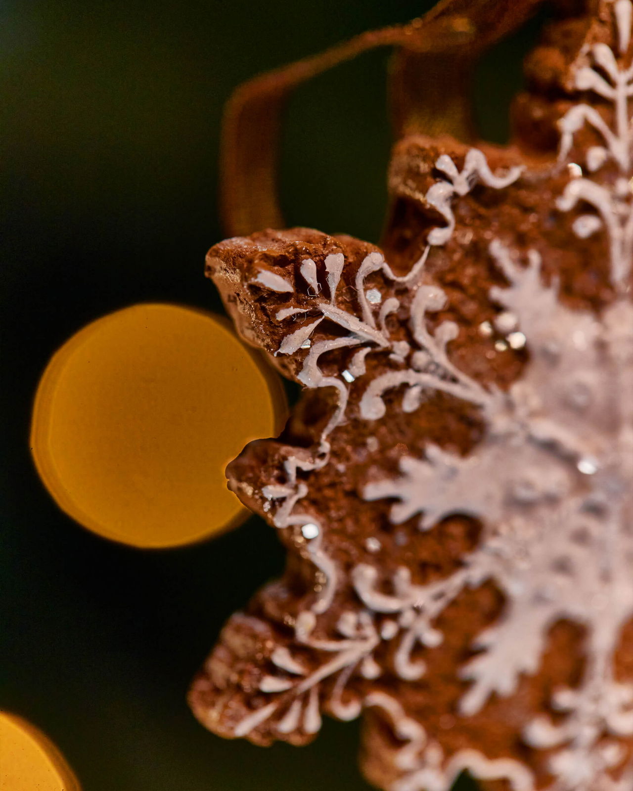 Marple pepparkaka snöflinga julgransdekoration