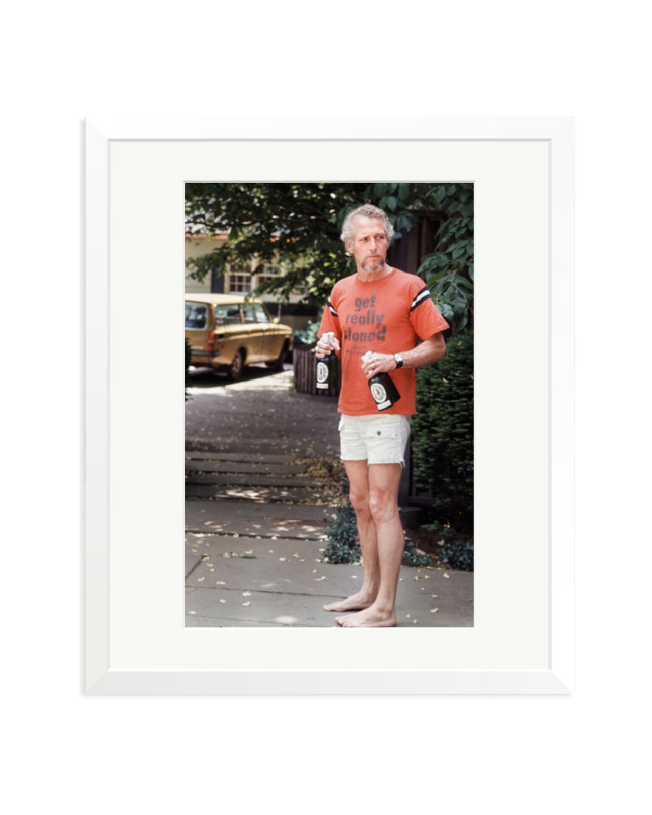 Paul Newman at His Home White / Large