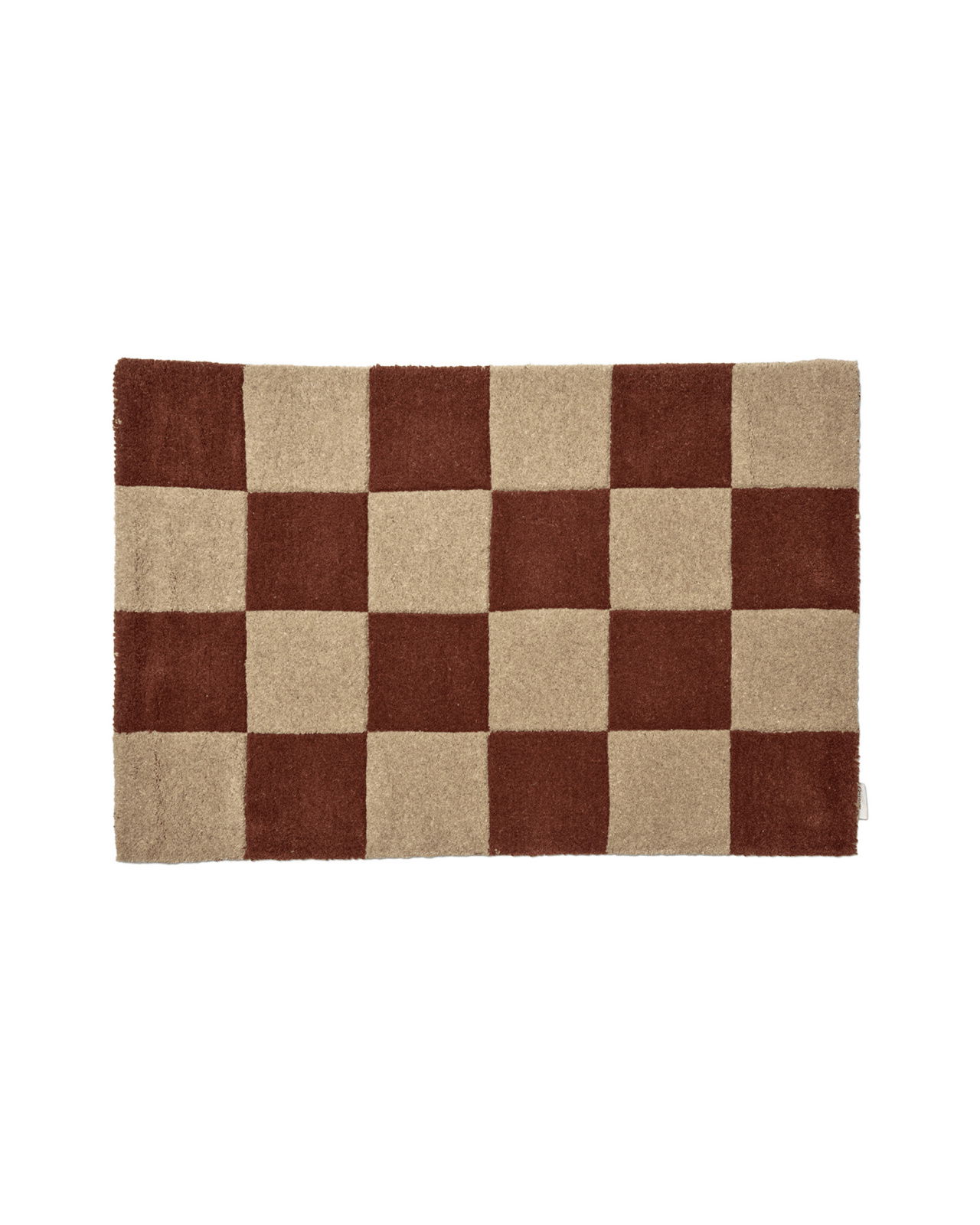 Doormat Square terracotta natural