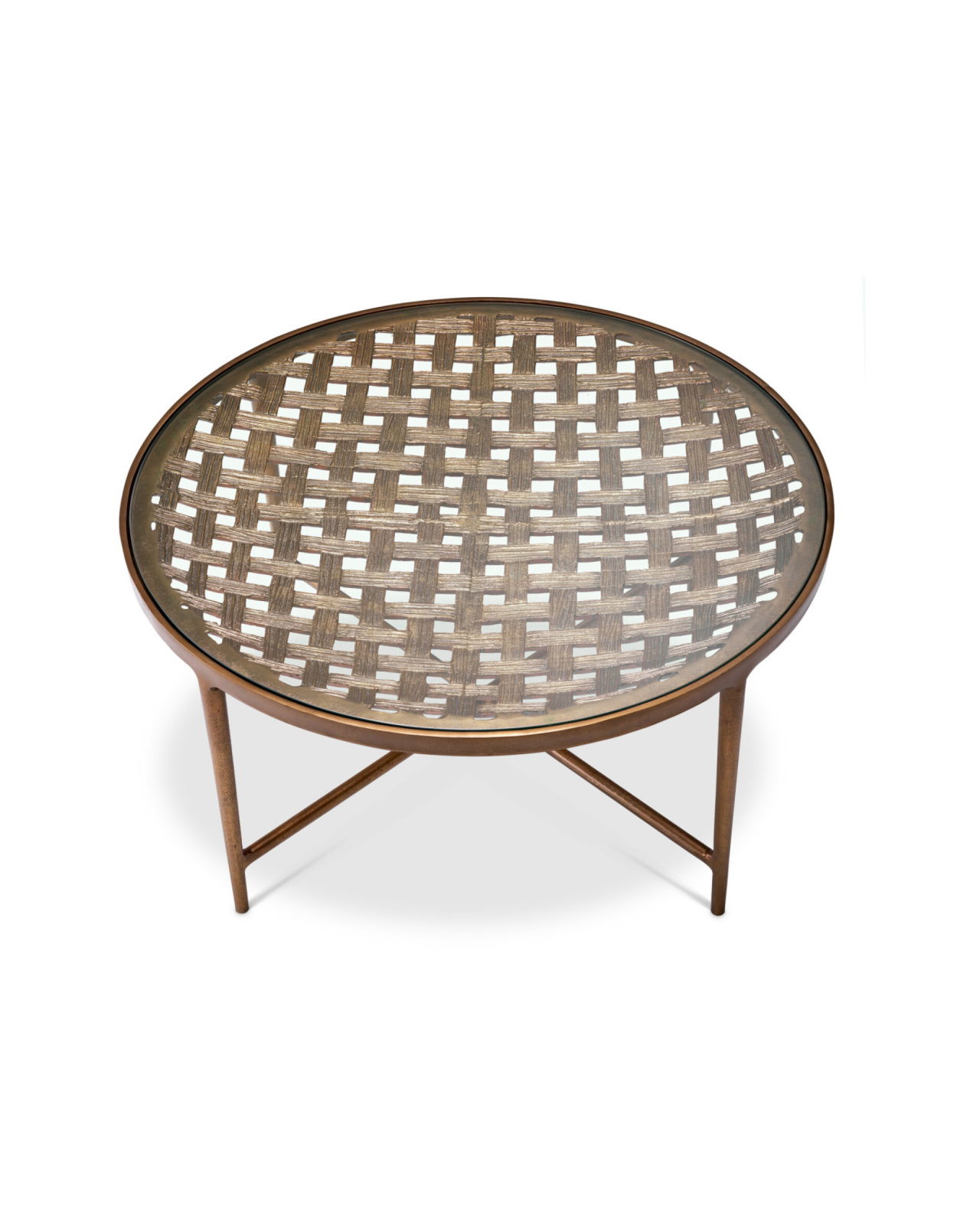 Sorrento soffbord antik mässing