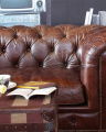 Kensington Couch Vintage Cigar Leather