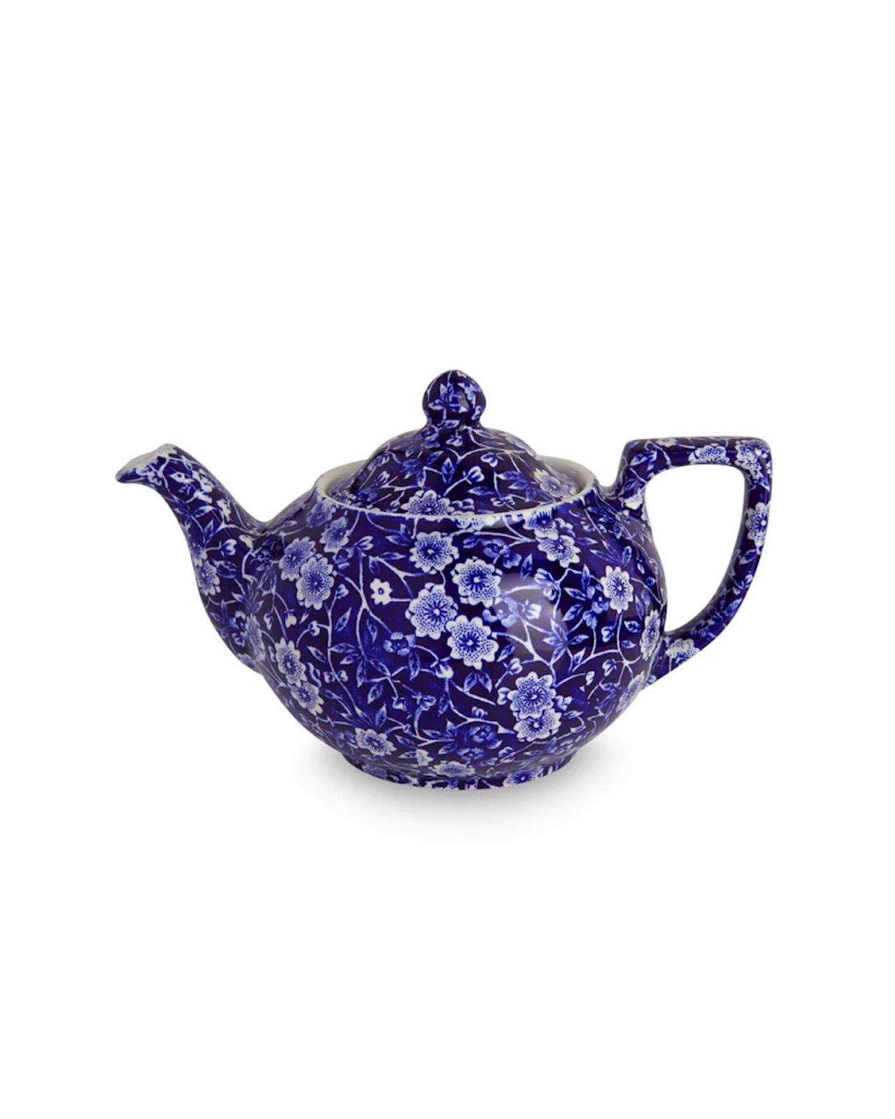 Blue Calico Teapot Blue/White