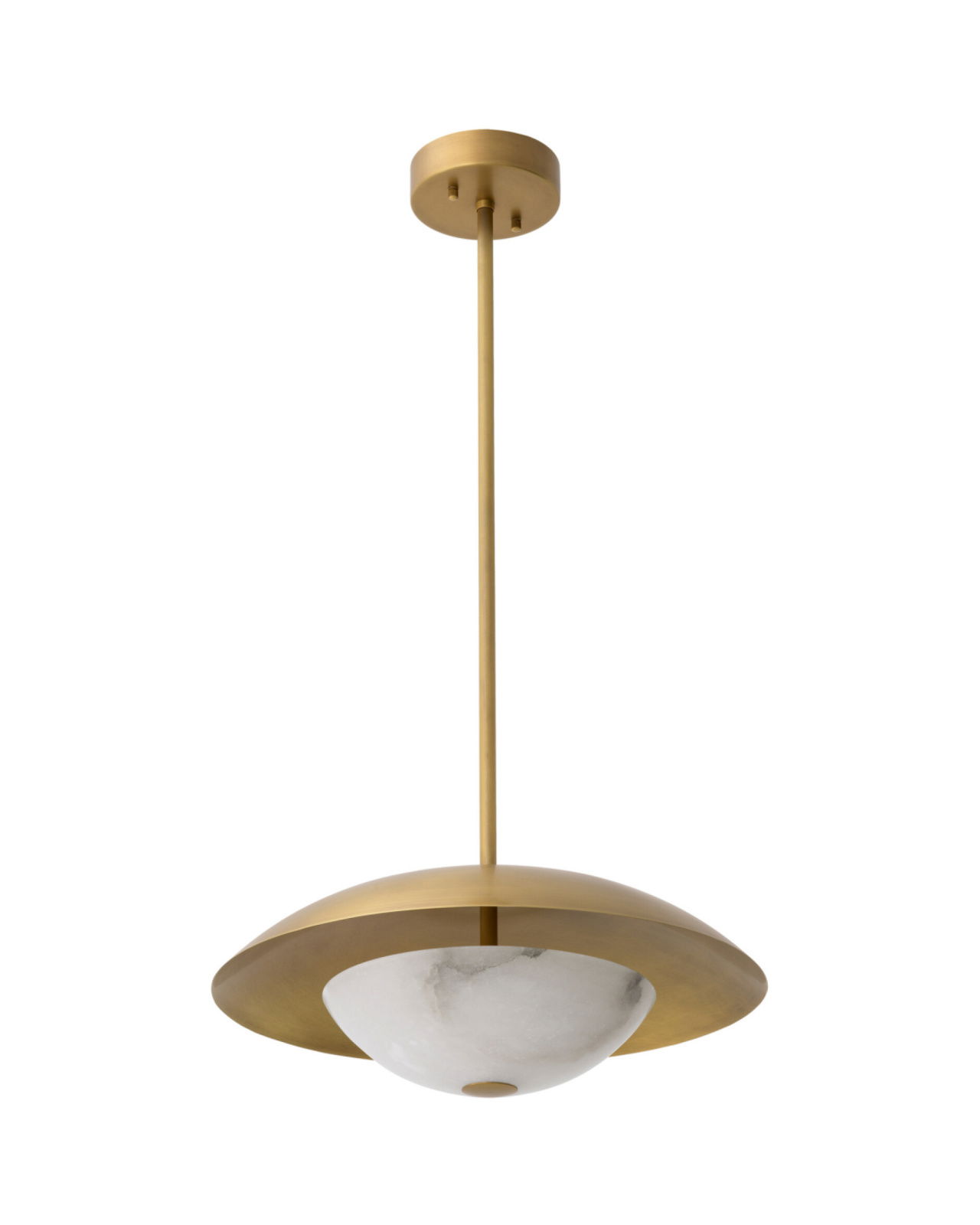 Marcona taklampa antik mässing