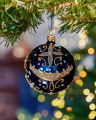 Lux Aurelia kerstbal blauw